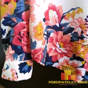 блузка с цветами