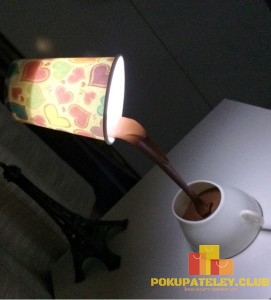 необычный светильник «стакан кофе»